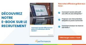 texte "découvrez notre e-book sur le recrutement" avec l'image du livre blanc